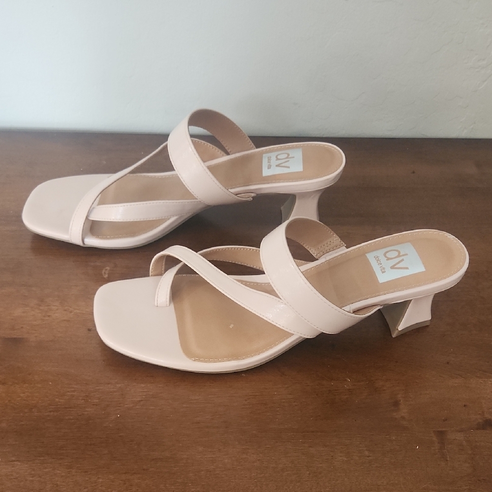 DV by Dolce Vita Women's Blush Beige Strappy Heels